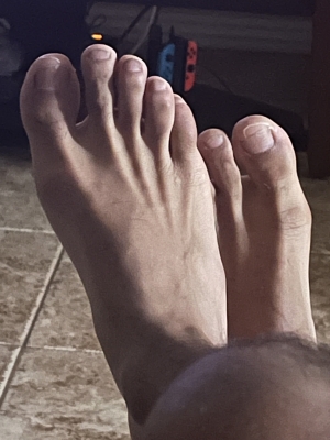 Time to cut my toenails, I already got a buyer to eat them afterwards. Who wants to see him pay me to eat them?