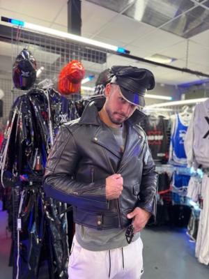 Gym workouts have made me too big for leather. It turns out, I need custom-made leather. What do you think?